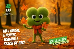 Reclamă Joacă.Loto.ro de toamnă: „Nu-i magie, e noroc, toamna e sezon de joc!”